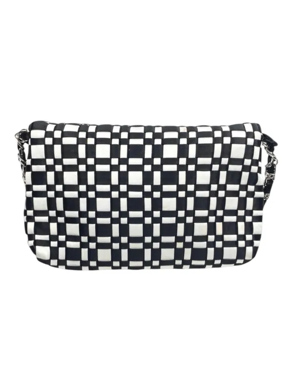 White House Black Market WHBM 𖣴 Checkerboard Chain Handle Mini Bag 𖣴 B + W 𖣴 - Image 7