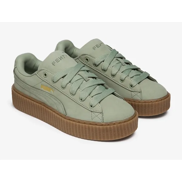 Puma X Fenty Creeper Phatty Nubuck ' Green Fog'‎ Gum Women's Size 8 Rihanna New - Image 2