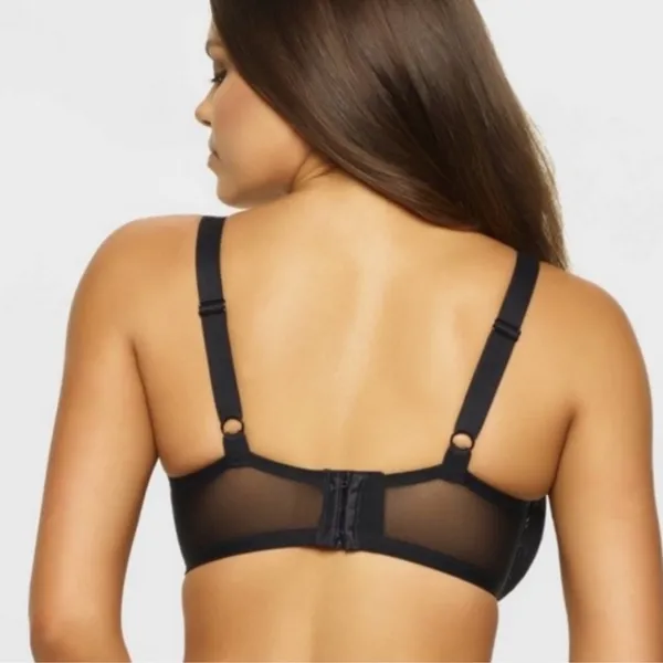 Paramour Black and Cream Lace Bra Size 38D - Image 3