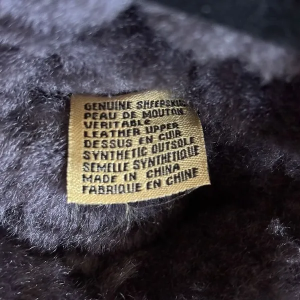 Rj's Fuzzies Black Sheepskin Boots Sz 6 Sherpa lined Genuine Suede Winter‎ Cozy - Image 7