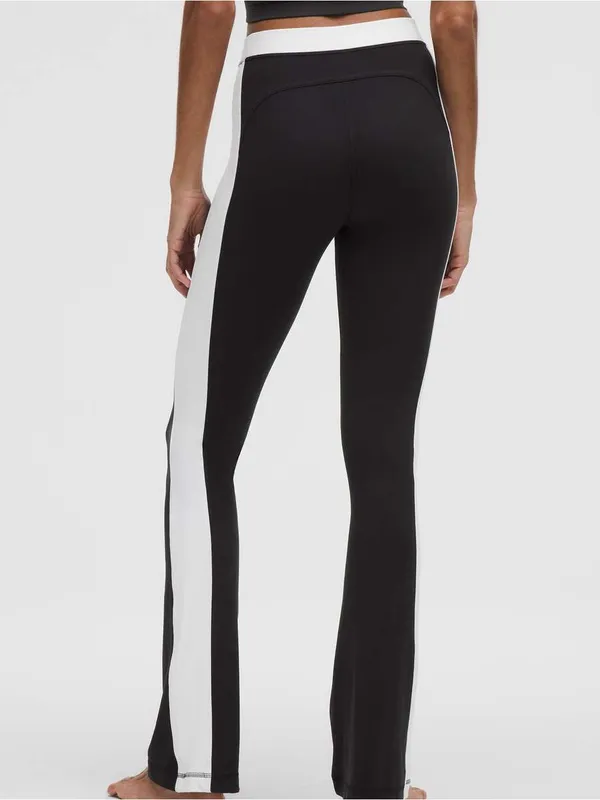 Lululemon Nulu High-Rise Flared Pants Leggings Black / White - Image 5