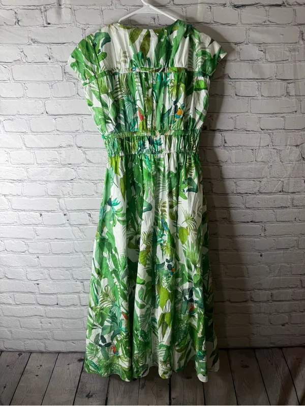 Antonio Melani Victoria tropical print v neck maxi dress size 0 - Image 9