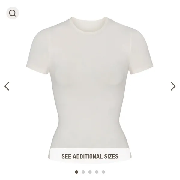 Skims Soft Smoothing Seamless T shirt Marble Top size‎ XS NWT - Image 3
