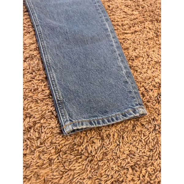 H&M High Waist Mom Jeans Women's Size 4 Blue Denim Ankle Length - Image 2