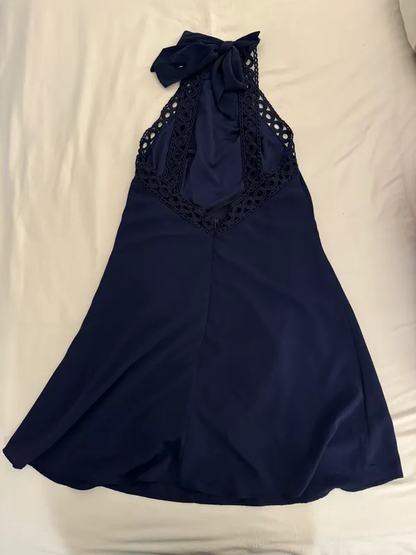 Lulus Navy Blue High Neck Women’s XS Mini Dress - Image 4