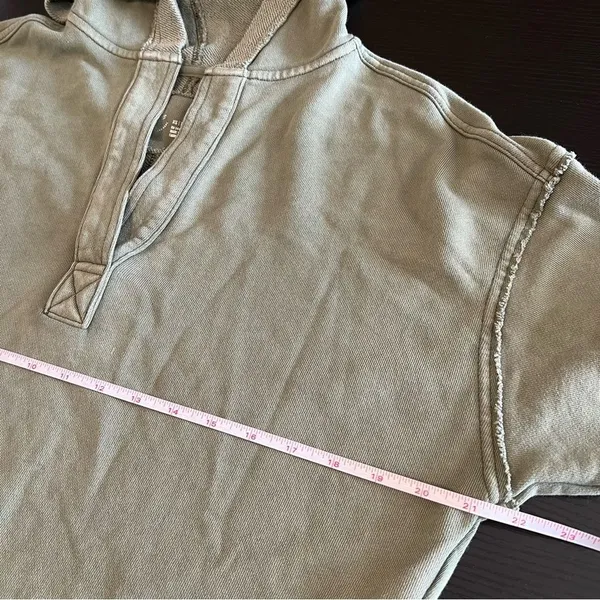 Aerie Women’s Green‎ V-Neck Hoodie XS - Image 9