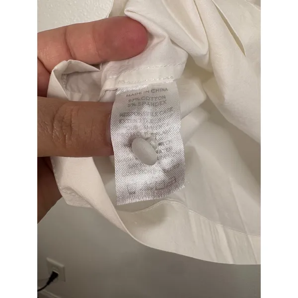 Hill House Home The Ruffle Top White Cotton Puff Sleeve Victorian Blouse Small - Image 6