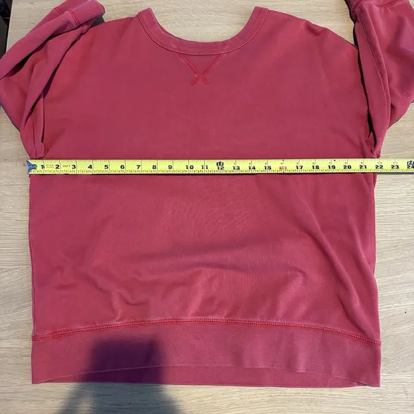Vintage Y2K Gap 100% Cotton Crewneck Sweatshirt Red Plaid Sz M Cabincore Preppy - Image 10