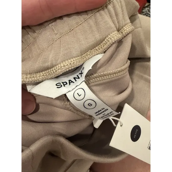 Spanx Air Essentials Wide Leg Pant Large Petite Ashwood (taupe) NWT $138 - Image 5