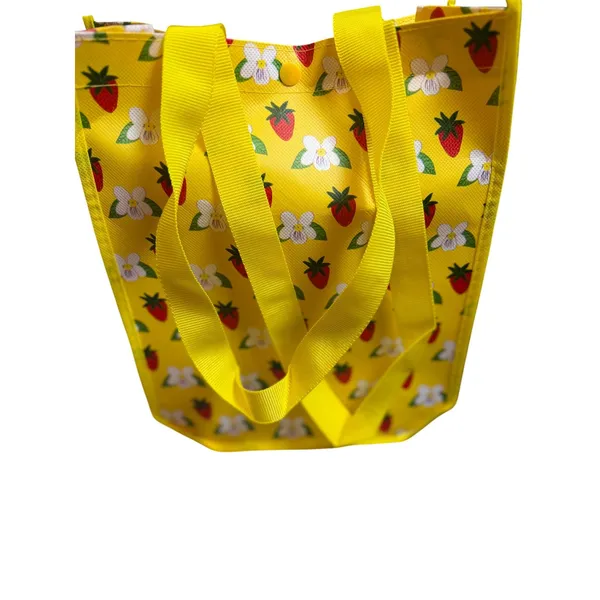 Daisy Marc‎ Jacobs Yellow Strawberry Tote Bag NWT Floral Picnic Shopper - Image 2