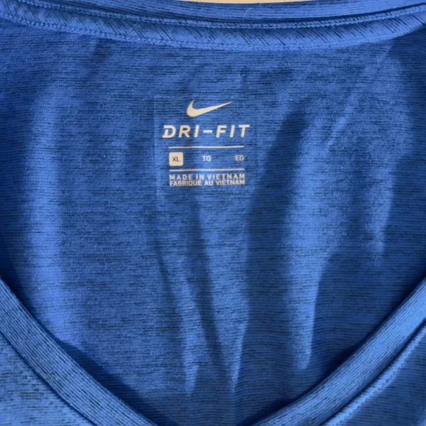 368 | Nike Pittsburgh Panthers Dri-Fit‎ V-Neck Athletic T-Shirt Blue Womens XL - Image 3
