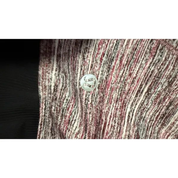 Lululemon Runderful 1/2 Zip Berry Rumble Striped Pullover Long‎ Sleeve Shirt - Image 5