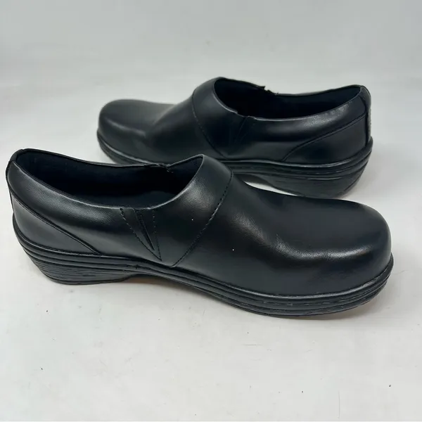 Klogs Mission Black Leather Slip Resistant Nursing Work Clogs Women’s Sz 6 - Image 5