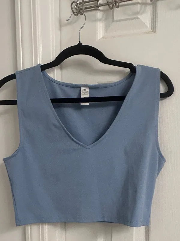 Yogalicious Pale Blue Muscle Tank - Image 3