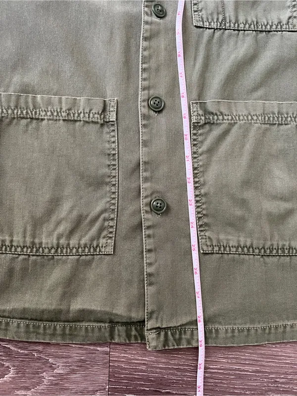 Universal Thread Olive Green Chore Utility Jacket Cotton Relaxed S - Image 12