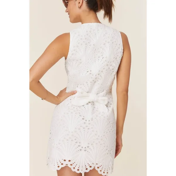 Andie The Navarino Dress in Eyelet White XL NWT - Image 9