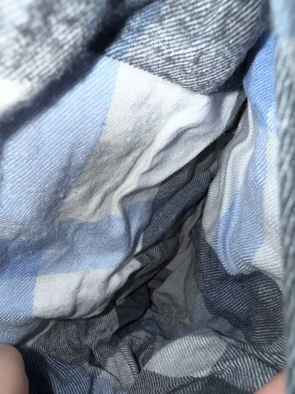 Aerie Plaid Gauze Pajama Jogger Pants with Ribbed Waistband and Cuffs - Image 3