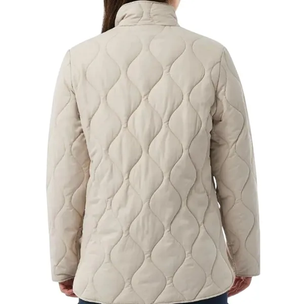 32 Degrees Heat Womens Tan Jacket Mockneck Lined Snap Jacket Coat XXL - Image 2