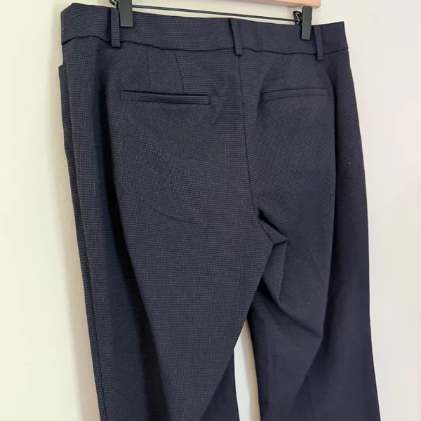 NWT Loft Wide Leg Curvy Trouser‎ Pants Small Plaid Pattern Red Blue Black Size 6 - Image 4