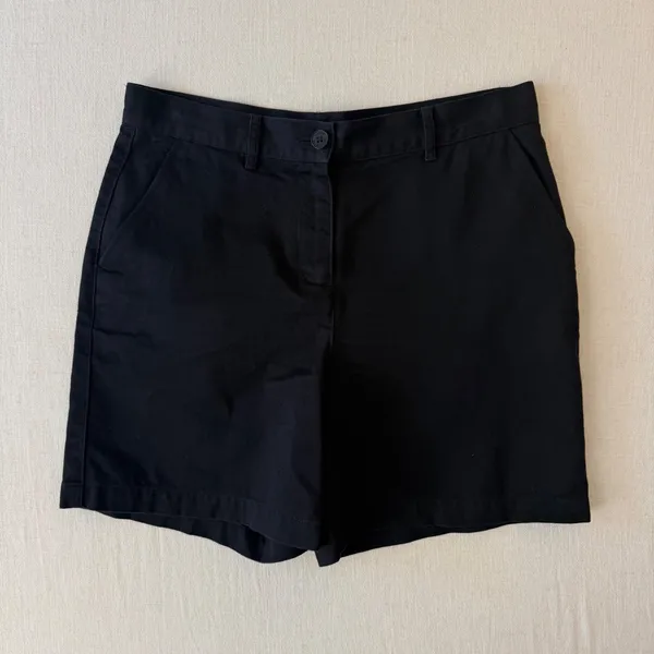 Lauren Ralph Lauren Petite Cotton Chino Shorts Women 6P Black - Image 2