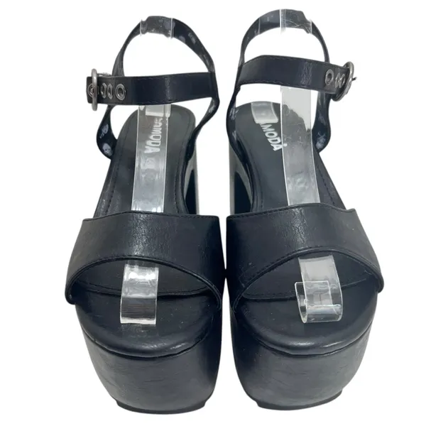 Dolls Kill LAMODA BLACK “WORK THAT” PLATFORM HEELS - Image 13