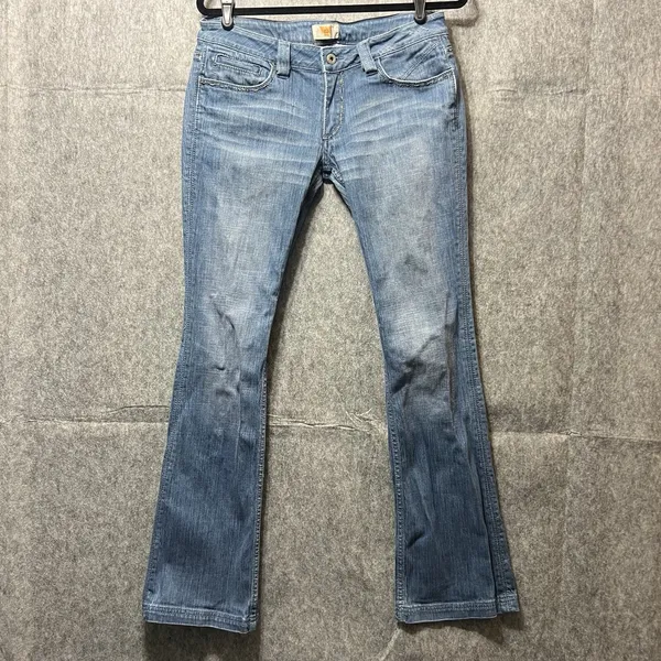 Antik Denim Womens 30 Bootcut‎ Jeans Medium Wash Embroidered Pockets Low Rise - Image 16