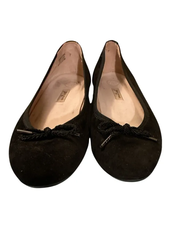 Paul Green Austria Black Suede Ballet Flats Bow Accent UK 7 US 9.5 - Image 2