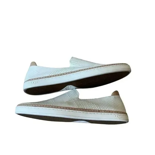 UGG Sammy Knit Women's White/ Cream Slip On Casual Sneakers SZ 9 - Image 9