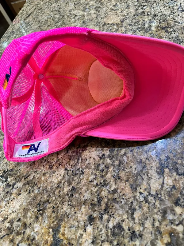 Aviator Nation Trucker Pink Hat Miami - Image 6