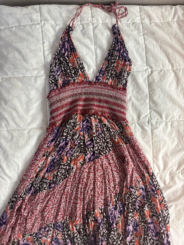 Free people’s Intimately Floral Print Gabriella halter midi dress - Image 4