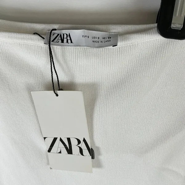 NWT Zara Cream dress one shoulder A0184 - Image 6