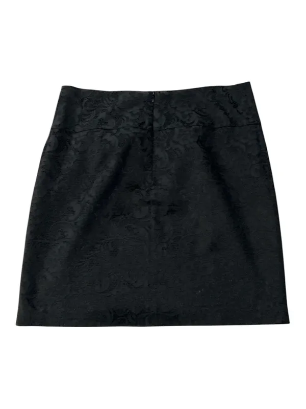 Camaïeu Black Textured Lace Overlay Mini Skirt – Whimsygoth / Dark Academia Coquette - Image 2