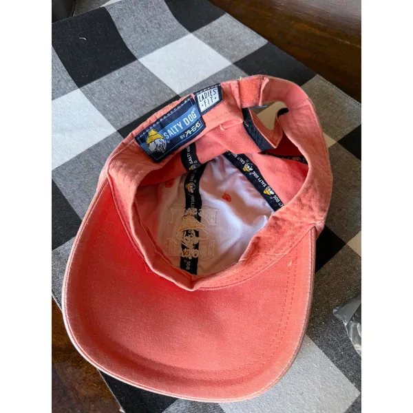 The Salty Dog Cafe Embroidered Orange Baseball Cap - Image 7