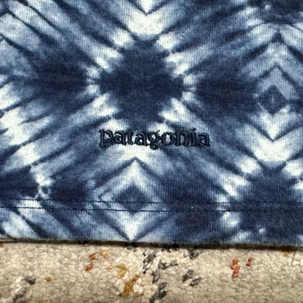PATAGONIA razor back tank top with Bra size Small blue organic cotton - Image 8