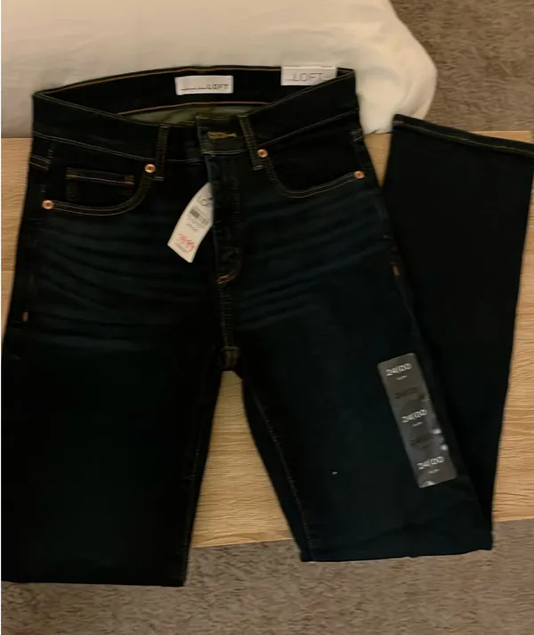 Loft “the slim” dark wash jeans - Image 5