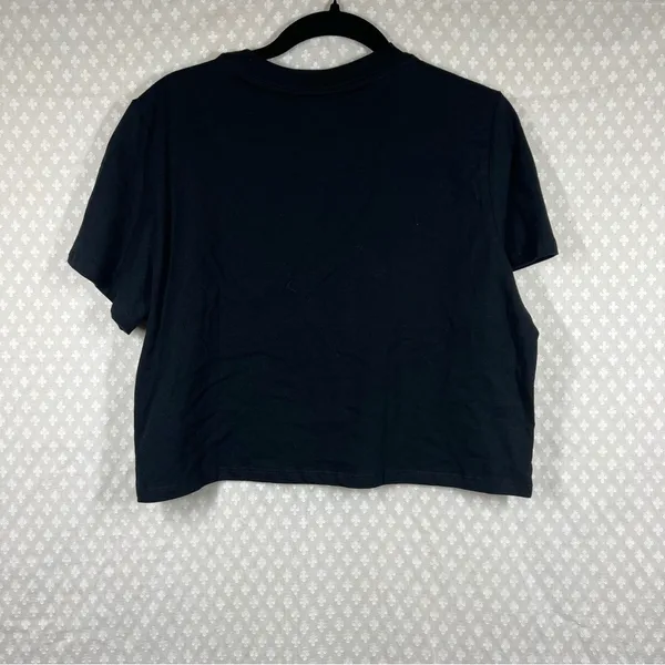 Reformation NWT Black Cropped‎ Classic Crew Neck Tee - Image 5