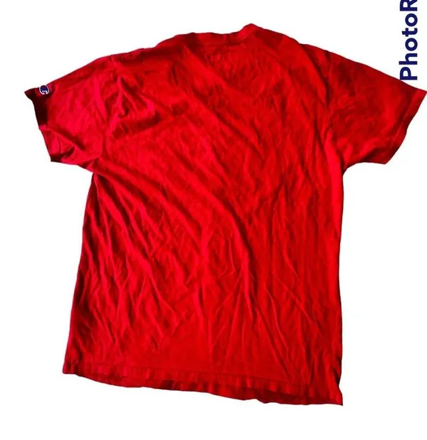 Champion Vintage Georgia Bulldogs T Shirt Large Red Short Sleeves Embroi… - Image 10