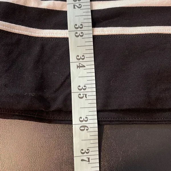 White House Black Market Women's Shift‎ Dress Keyhole Striped Black White Large - Image 9