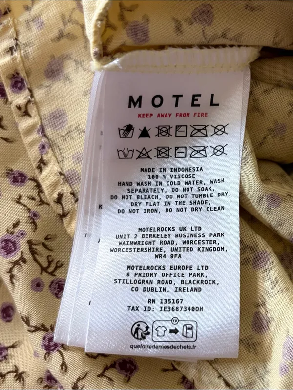 Motel Rocks NWT Gysele Mini Dress in Flowing Flower Yellow - Image 7