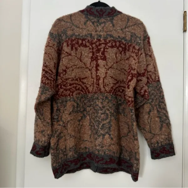 Vintage Whortleberry Scottish Wool Button Front Cardigan Sweater Womens Medium - Image 5