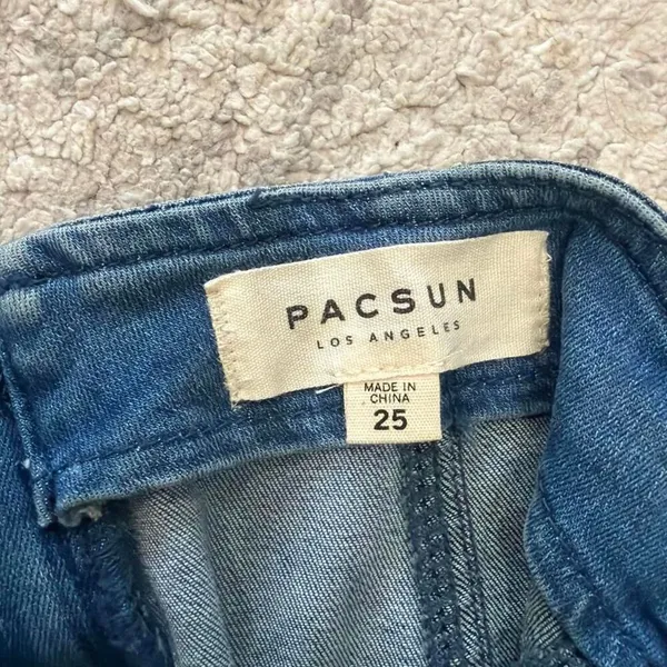 Pacsun Women's Blue and Navy Colorblock Skirt - Image 3
