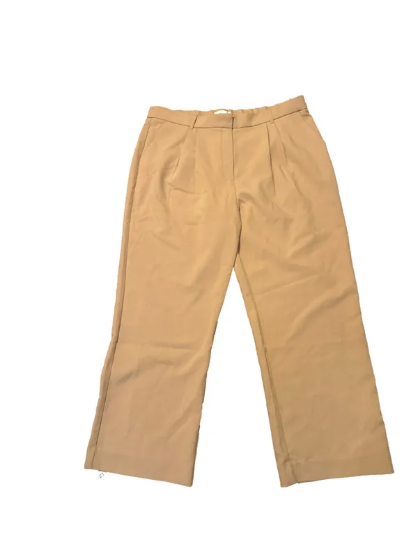 Abercrombie & Fitch High-Waist Wide Leg Pants in Camel Brown - Image 7