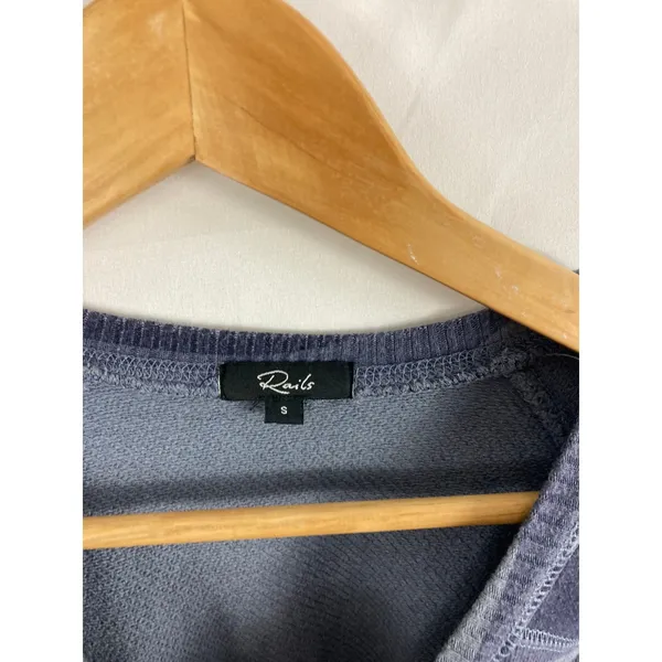 RAILS Theo Blue Indigo Camo Sweatshirt size small - Image 4