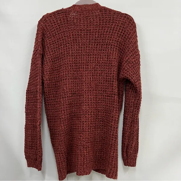 American Eagle Outfitters medium Button Front Waffle Knit Cardigan w/pockets - Image 2