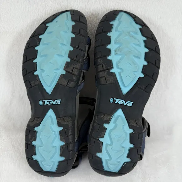 Womens Teva Hiking Sandals Blue Strappy Athletic Outdoor‎ Shoes Size 10 - Image 12