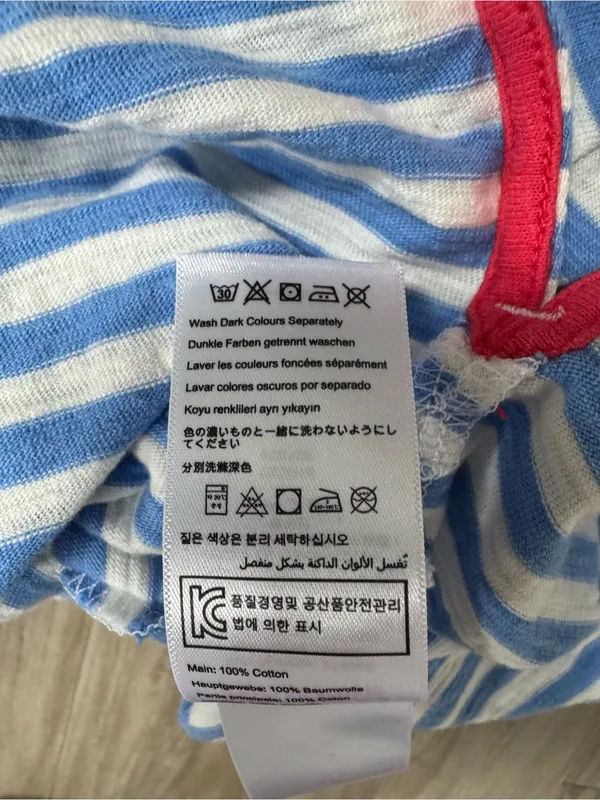 Joules Blue and White Striped V - Image 5