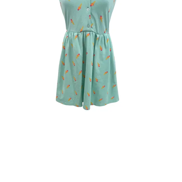 Unique Vintage Josie Ice Cream Print Sleeveless Fit Flare Dress‎ Blue Size Small - Image 6