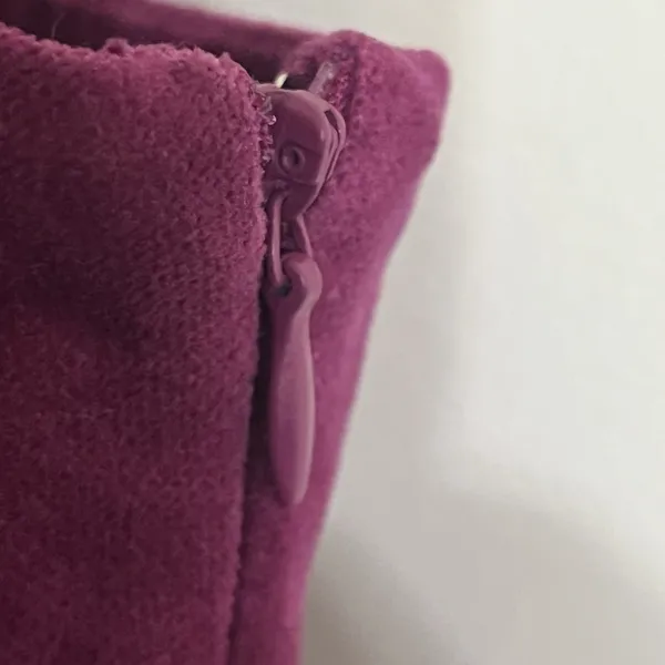 Forever 21‎ Magenta Corduroy Mini Dress Cutout Back Purple Sleeveless Size L - Image 3