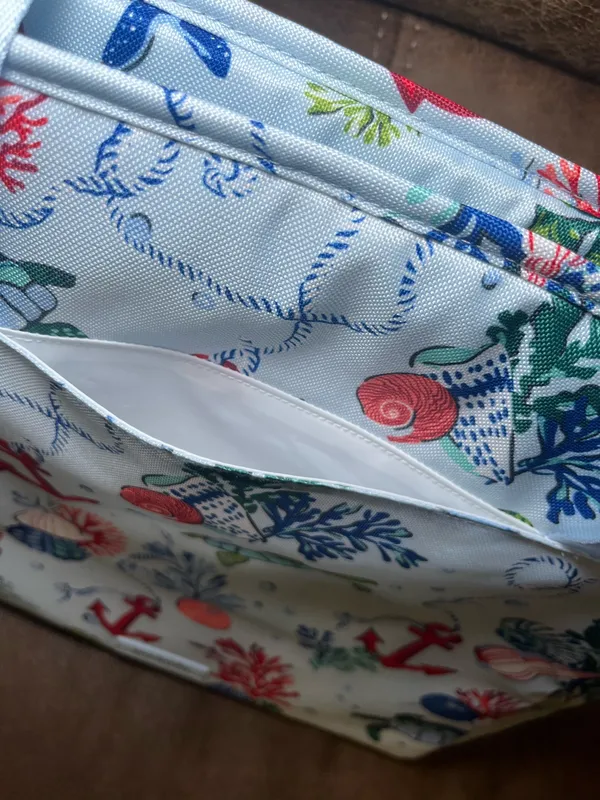 New Vera Bradley Lighten Up Sea Turtles Large Insulated Cooler Beach Bag Picnic - Image 5