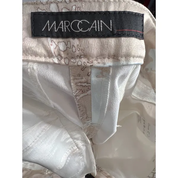 MARC‎ CAIN Leopard Print Satin Cropped Trousers Pants N5 Size 12 - Image 7